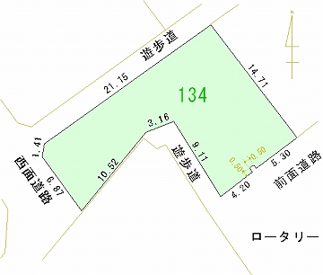 134号地 区画図