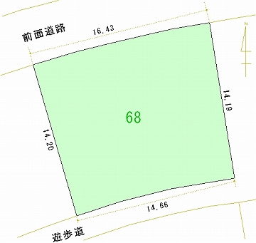 068号地 区画図